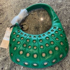 NEW with tags mini leather Rebecca Minkoff croissant bag